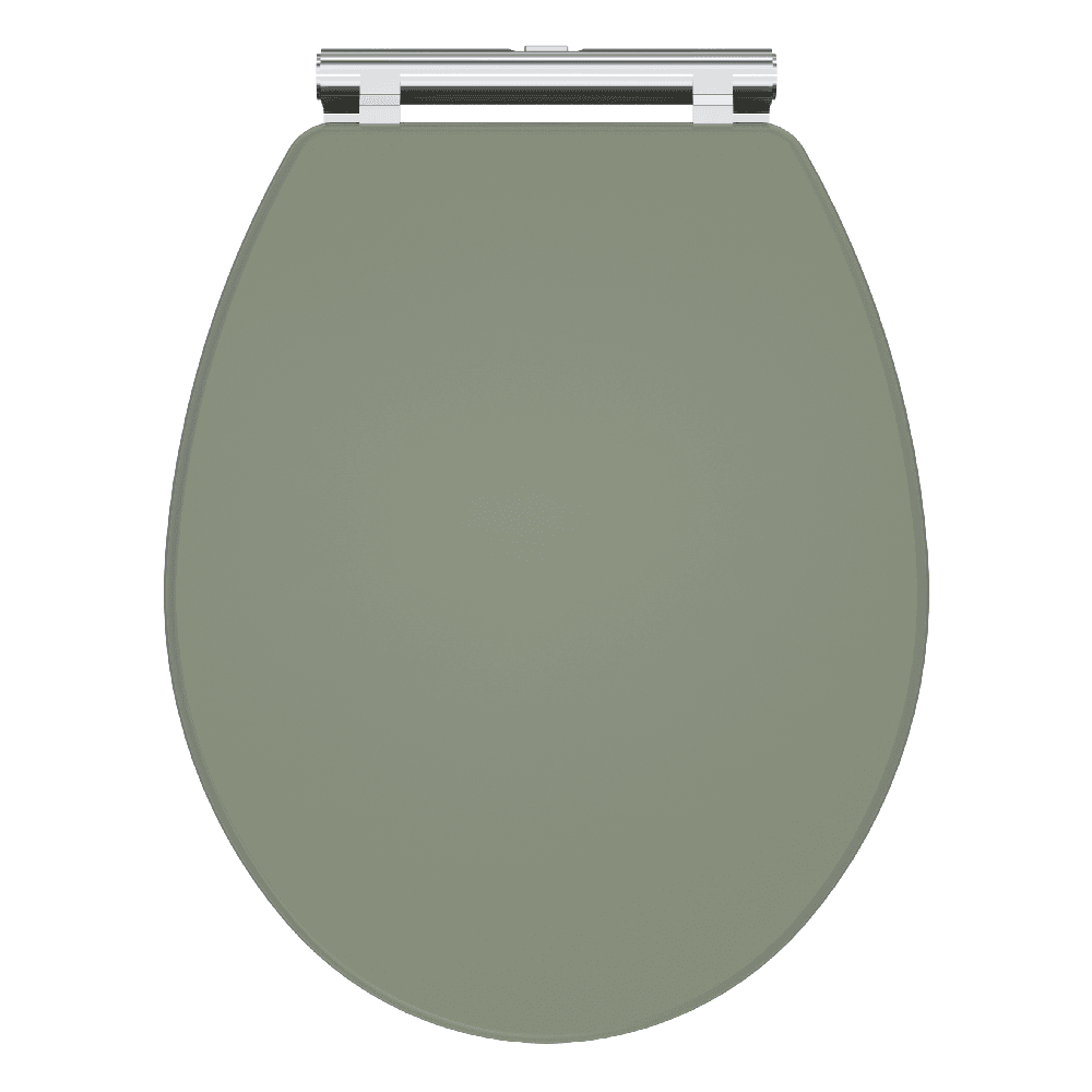 Nuie Classique Satin Green Soft Close Wooden Toilet Seat