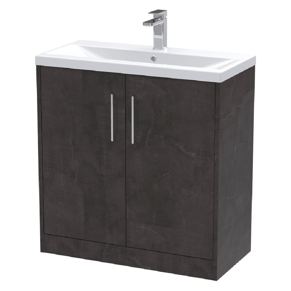 Hudson Reed Juno Floor Standing 2-Door Vanity Unit & Basin