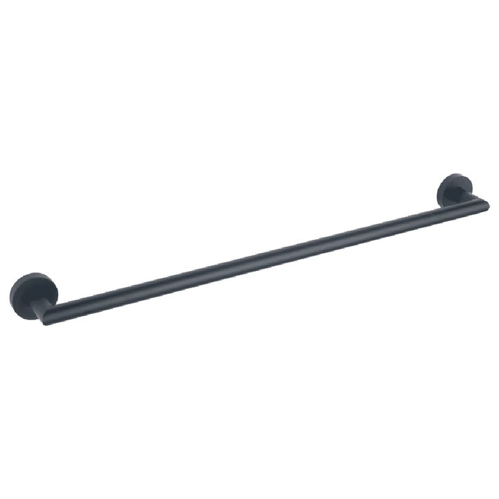 astini-melbourne-matte-black-round-single-towel-rail-