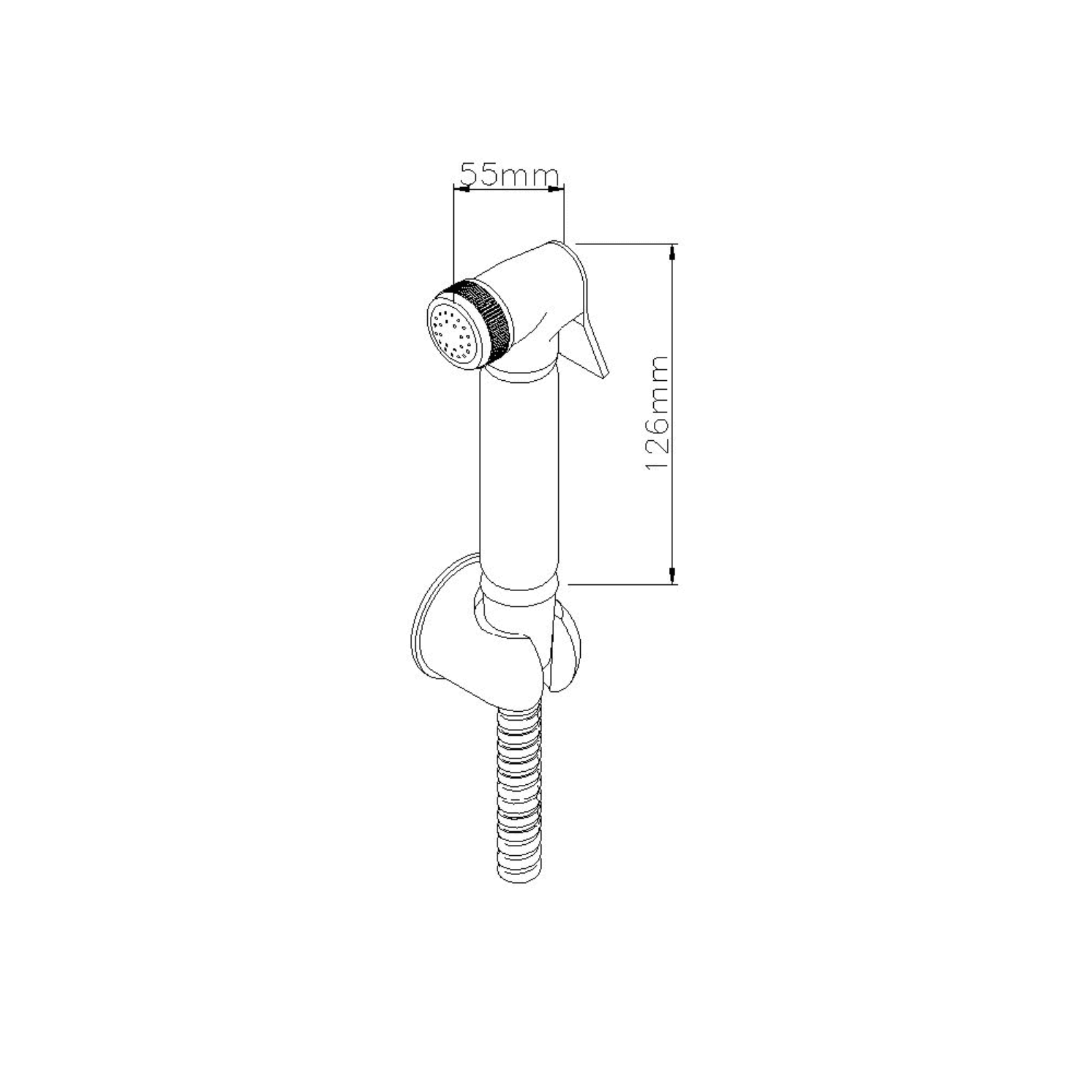 Astini Orca Black Round Douche Kit