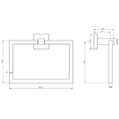 astini-sydney-matte-black-square-towel-ring-