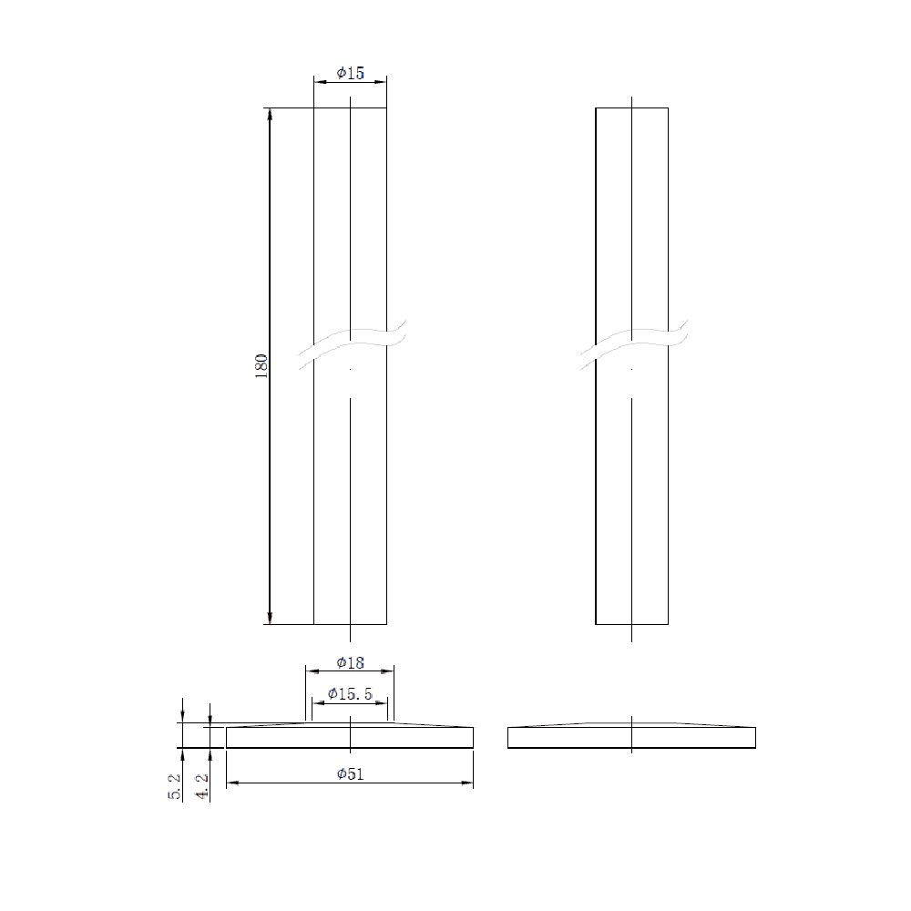 Astini Matte Black 15mm Water Carrying Pipe Kits