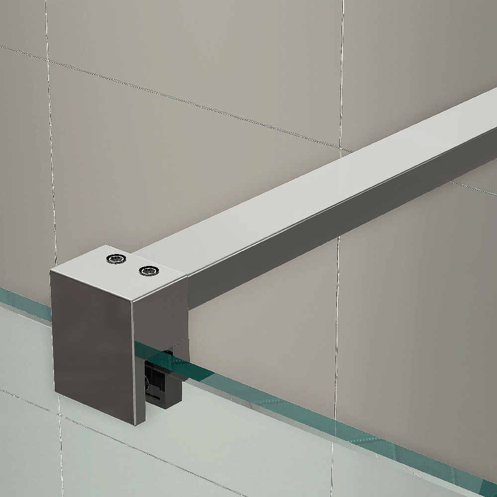 Astini T18 Chrome 1200x1950x8mm Wetroom Panel