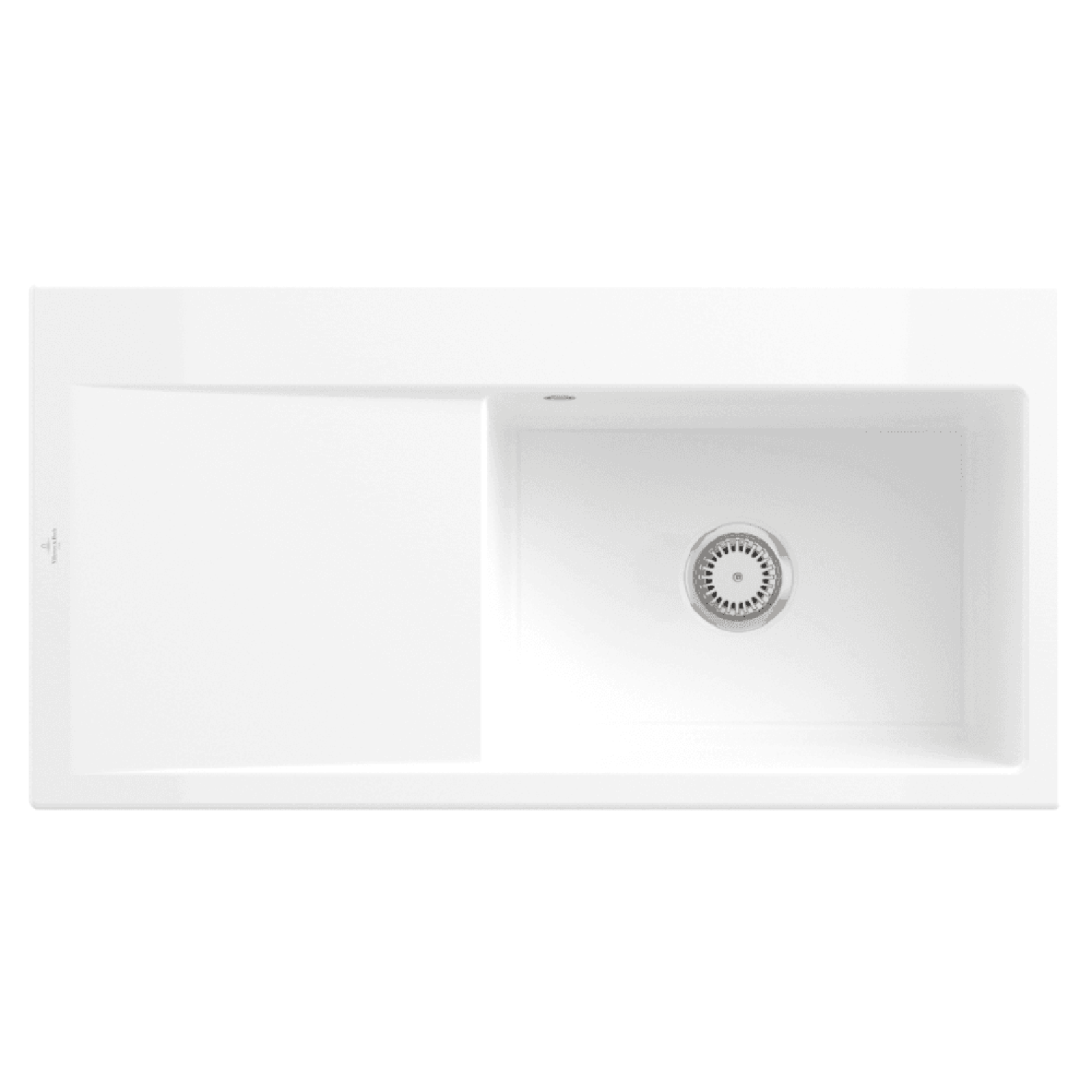 Villeroy & Boch Subway 60 Style 1 Bowl Ceramic Kitchen Sink LHD - NO WASTE