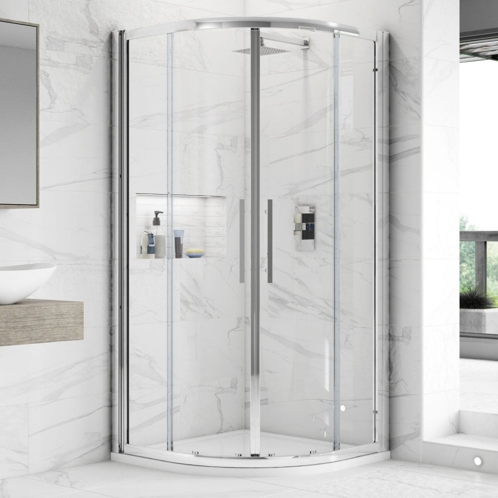 Hudson Reed Apex Chrome Quadrant Shower Enclosure 1000x1000mm