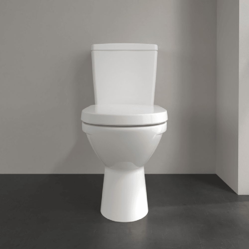 Villeroy & Boch O.Novo Compact Open Back Close Coupled Toilet, Cistern & Soft Close Seat