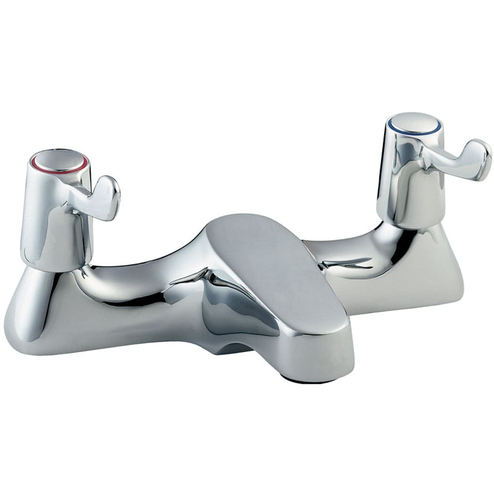 Deva Vitality Lever Action Chrome Deck Mounted Bath Filler Tap VL108