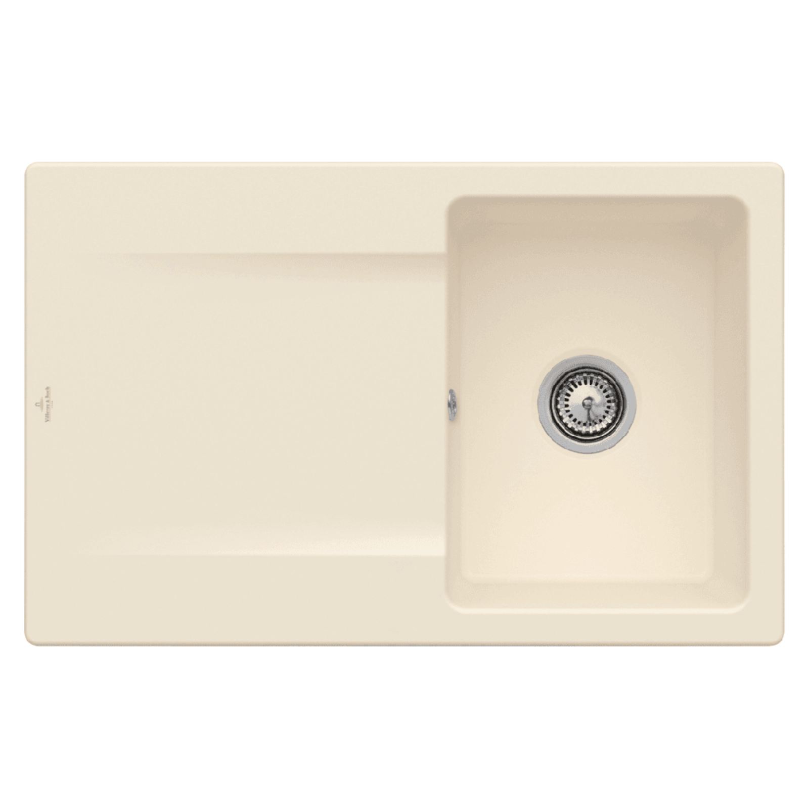 Villeroy & Boch Siluet 45 1.0 Bowl Ceramic Kitchen Sink - NO WASTE