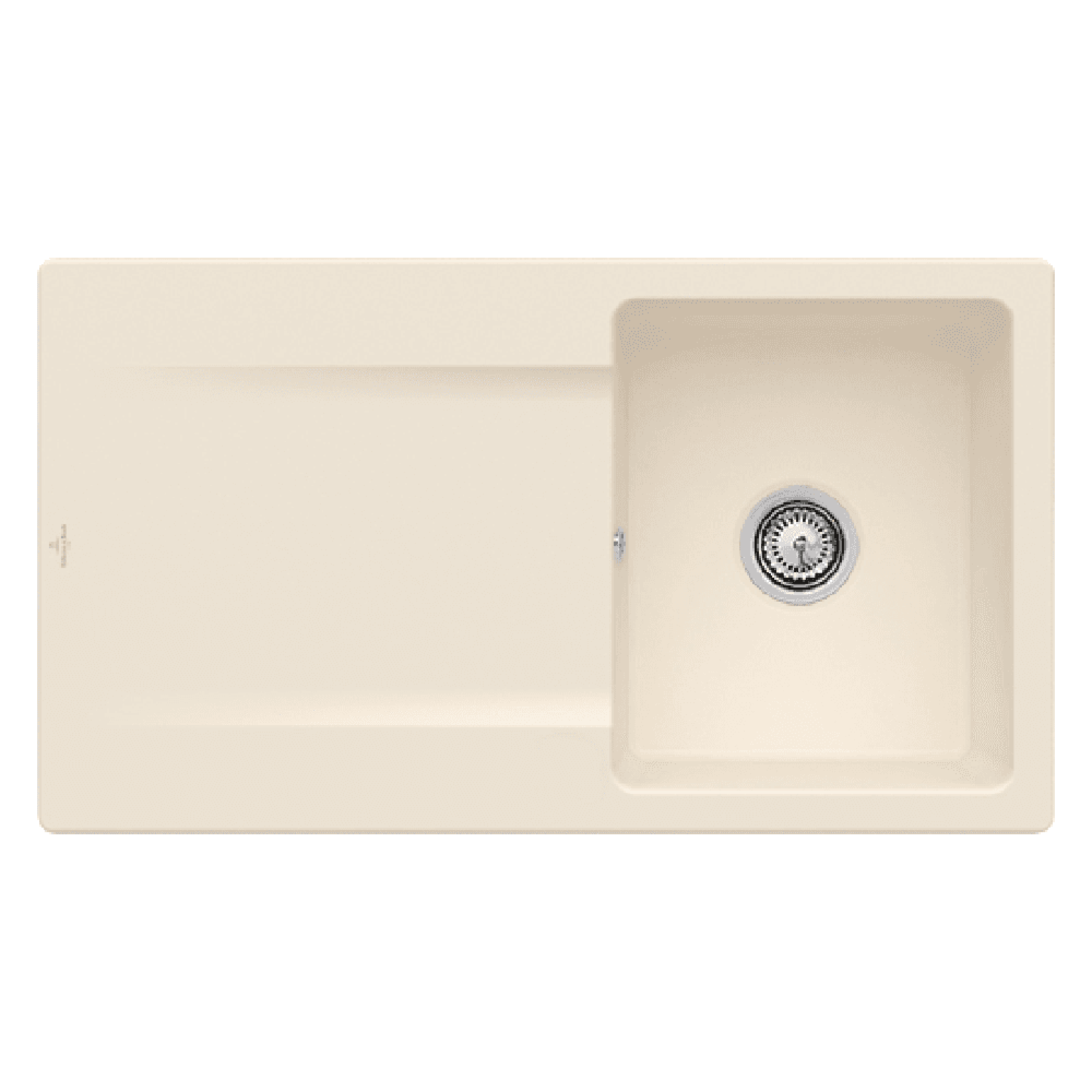 Villeroy & Boch Siluet 50 1.0 Bowl Ceramic Kitchen Sink - NO WASTE