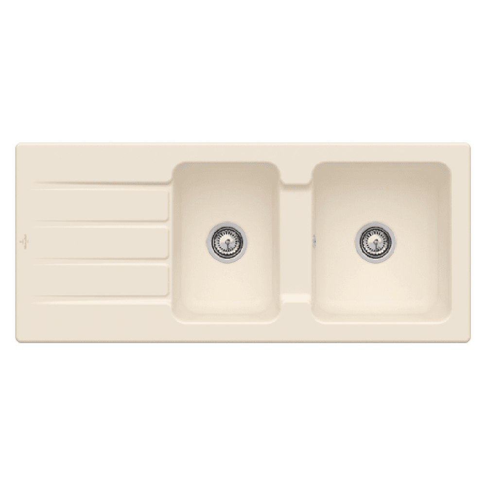 Villeroy & Boch Architectura 80 1.75 Bowl Ceramic Kitchen Sink - NO WASTE