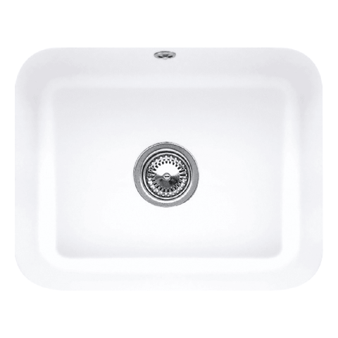 Villeroy & Boch Cisterna 60c 1.0 Bowl Ceramic Undermount Sink - NO WASTE