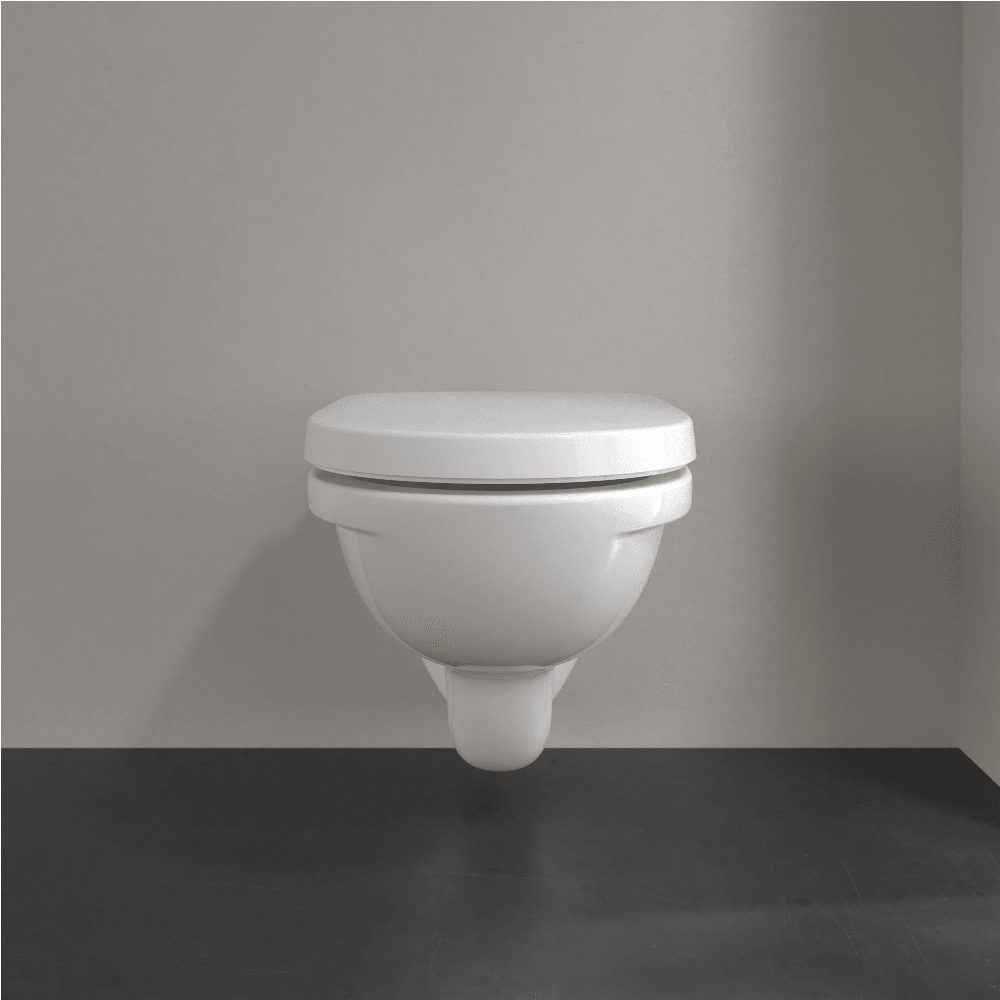 Villeroy & Boch O.novo White Wall Hung Toilet & Soft Close Seat 56601001+9M38S101