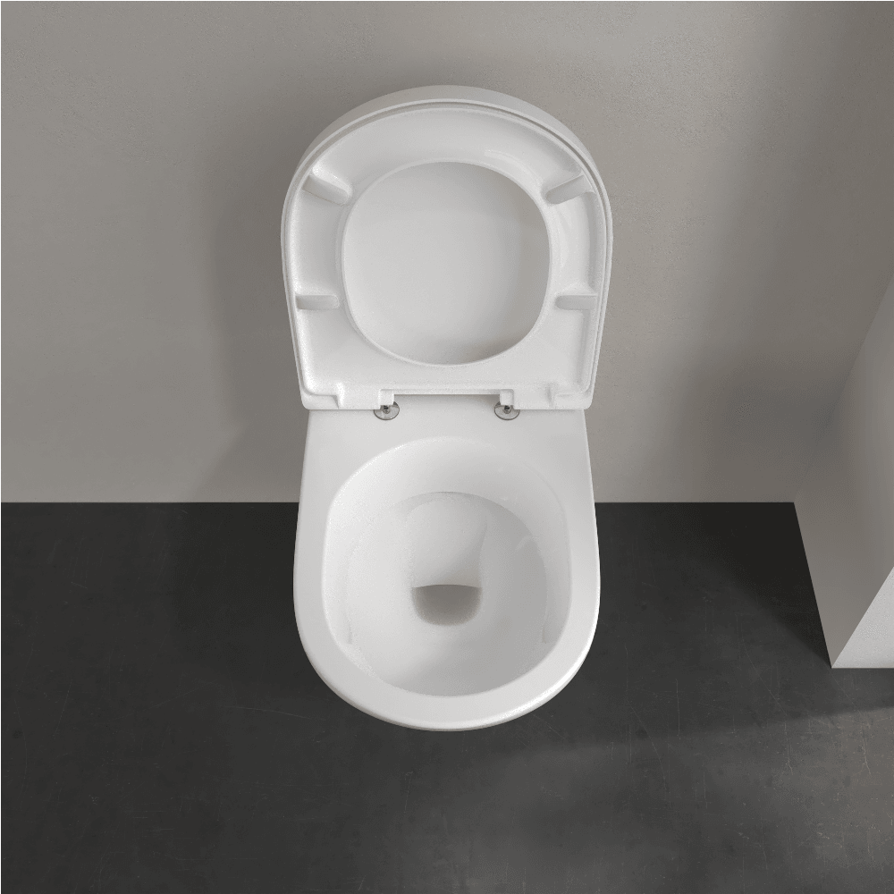 Villeroy & Boch O.novo White Wall Hung Toilet & Soft Close Seat 56601001+9M38S101