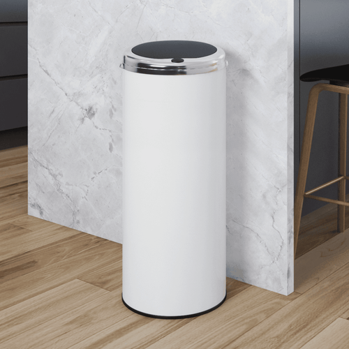 Inmotion 50L Stainless Steel Kitchen Waste Dust Bin with Manual Lid