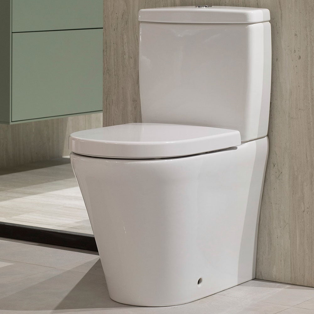 Villeroy & Boch O.novo White Rimless Close Coupled Toilet, Cistern & Soft Close Seat