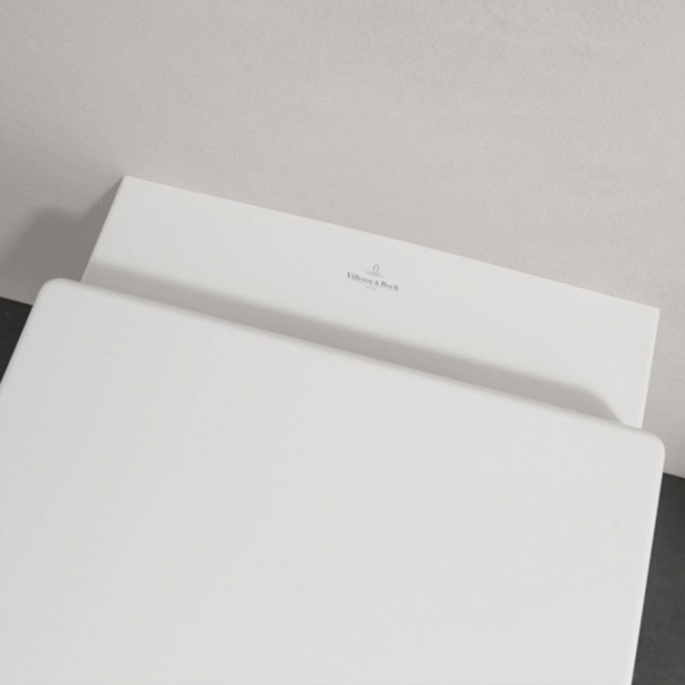 Villeroy & Boch Architectura Round Rimless Wall Mounted Toilet Pan & Soft Close Seat