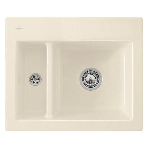 Villeroy & Boch Subway 60 XM 1.5 Bowl Cream Ceramic Kitchen Sink LHSB - NO WASTE