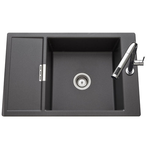 Luisina Forte 1.0 Bowl Granite Kitchen Sink & Waste with Durable Stone Finish