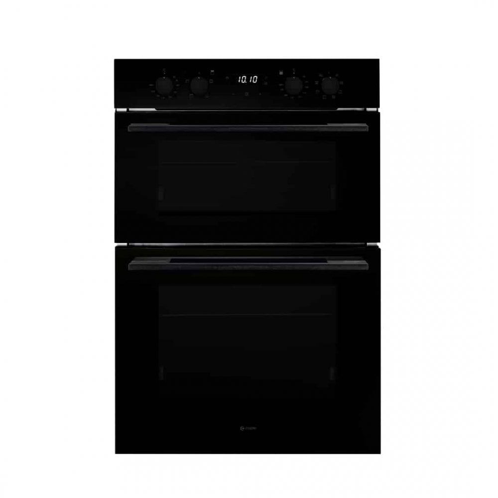Caple Electric Biilt Black Glass Double Oven C3371BG