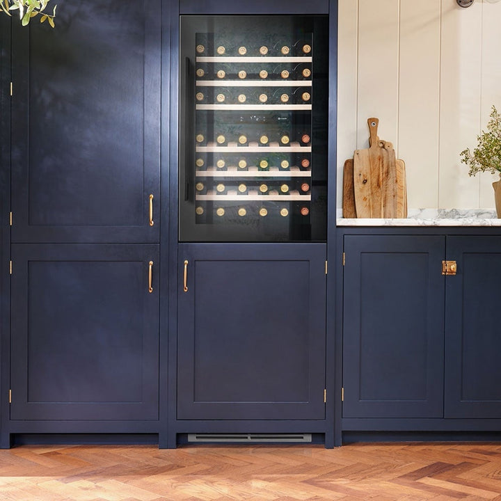 caple-in-column-black-glass-dual-zone-wine-cooler-