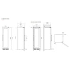 caple-black-freestanding-triple-zone-wine-cooler-