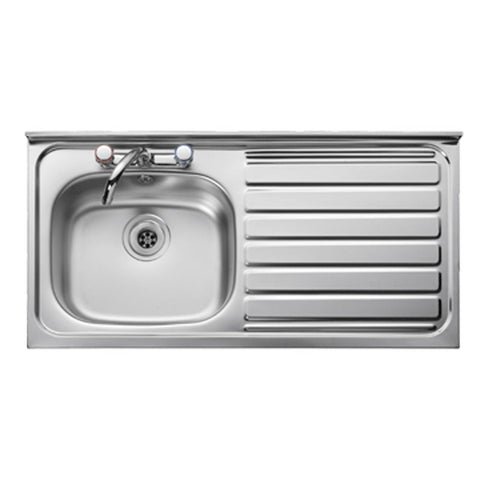 Leisure Contract 1.0 Bowl Satin Stainless Steel Kitchen Sink LC105R/