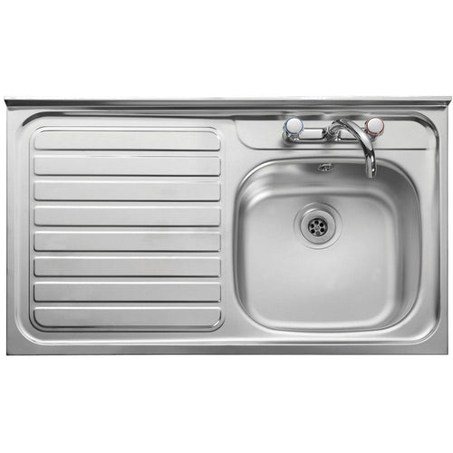Leisure Contract 1.0 Bowl Satin Stainless Steel Kitchen Sink LC106L/