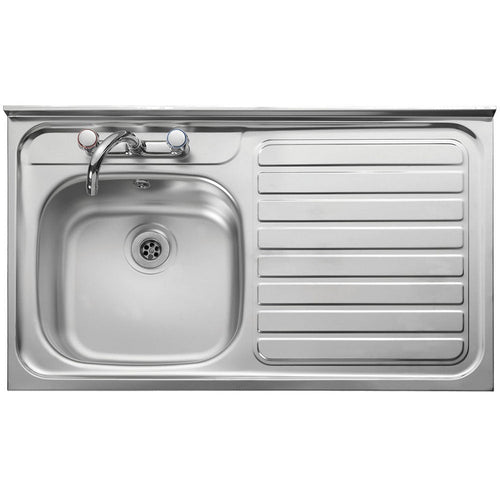 Leisure Contract 1.0 Bowl Satin Stainless Steel Kitchen Sink LC106R/