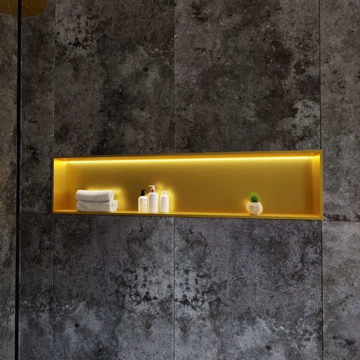 rak-ingot-300x1200mm-recessed-niche-with-led-brushed-gold-