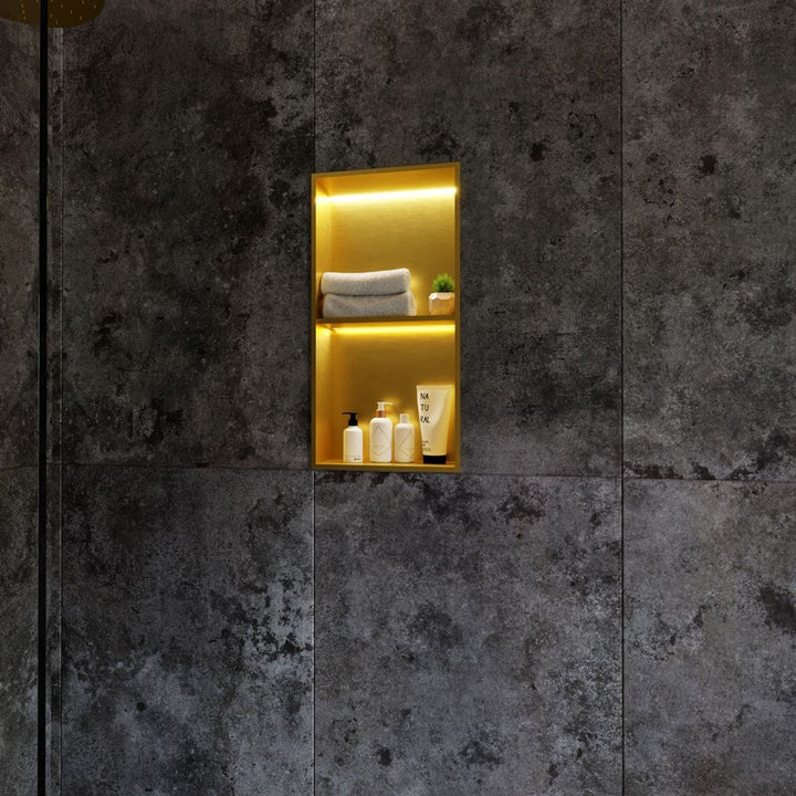 rak-ingot-300x600mm-recessed-niche-with-shelf--led-brushed-gold-