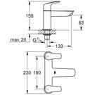 grohe-eurosmart-chrome-12-two-handled-bath-filler-tap---25098003-