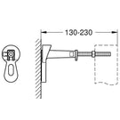 grohe-rapid-sl-chrome-front-wall-brackets---3855800m-
