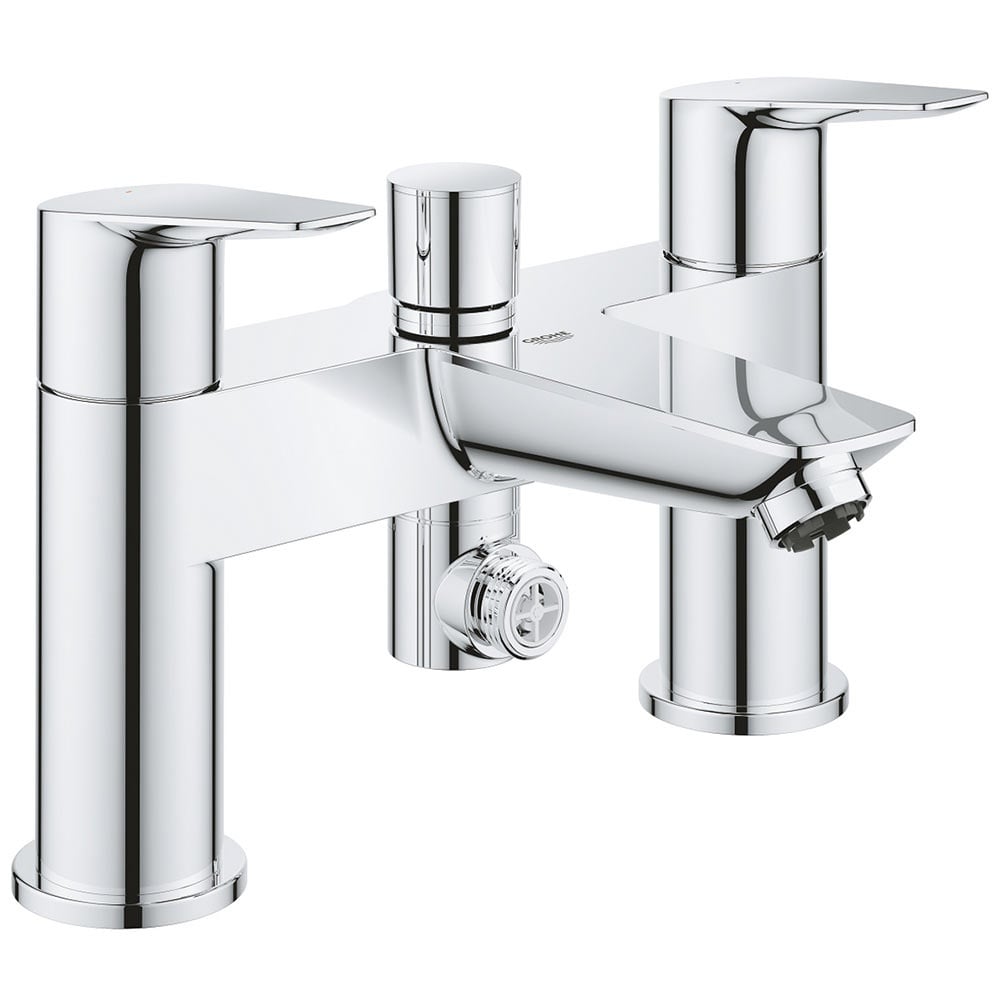 Grohe Bauedge Chrome 1/2" Two-Handled Bath/Shower Mixer Tap - 25217001
