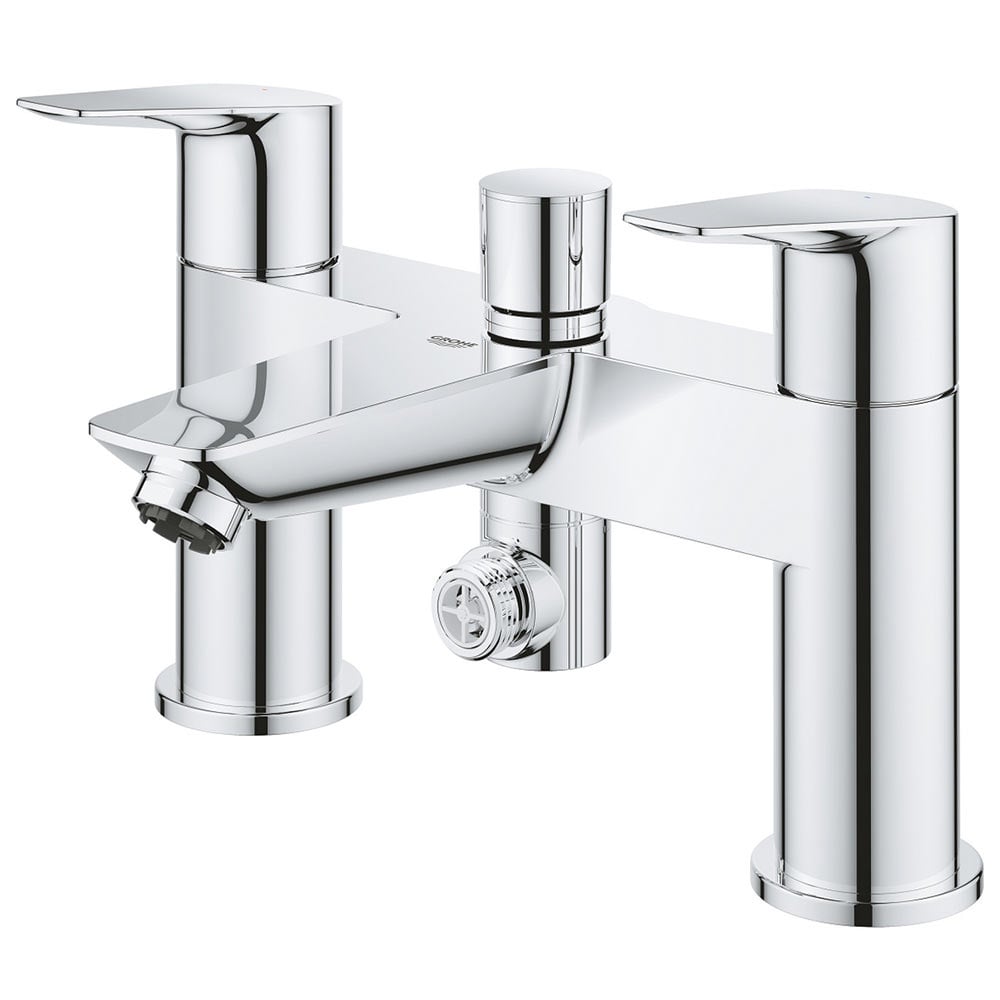 Grohe Bauedge Chrome 1/2" Two-Handled Bath/Shower Mixer Tap - 25217001