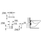 grohe-black-wc-inlet-and-outlet-connecting-set---37311k00-