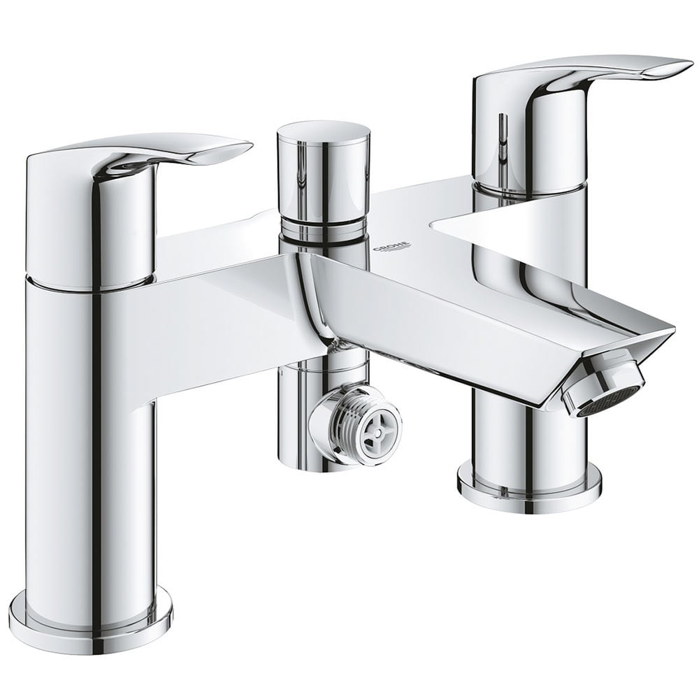 Grohe Eurosmart Chrome 1/2" Two-Handled Bath/Shower Mixer Tap - 25105003