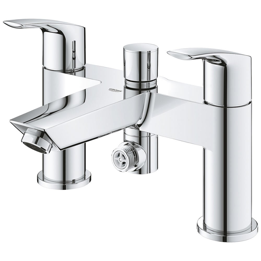 Grohe Eurosmart Chrome 1/2" Two-Handled Bath/Shower Mixer Tap - 25105003