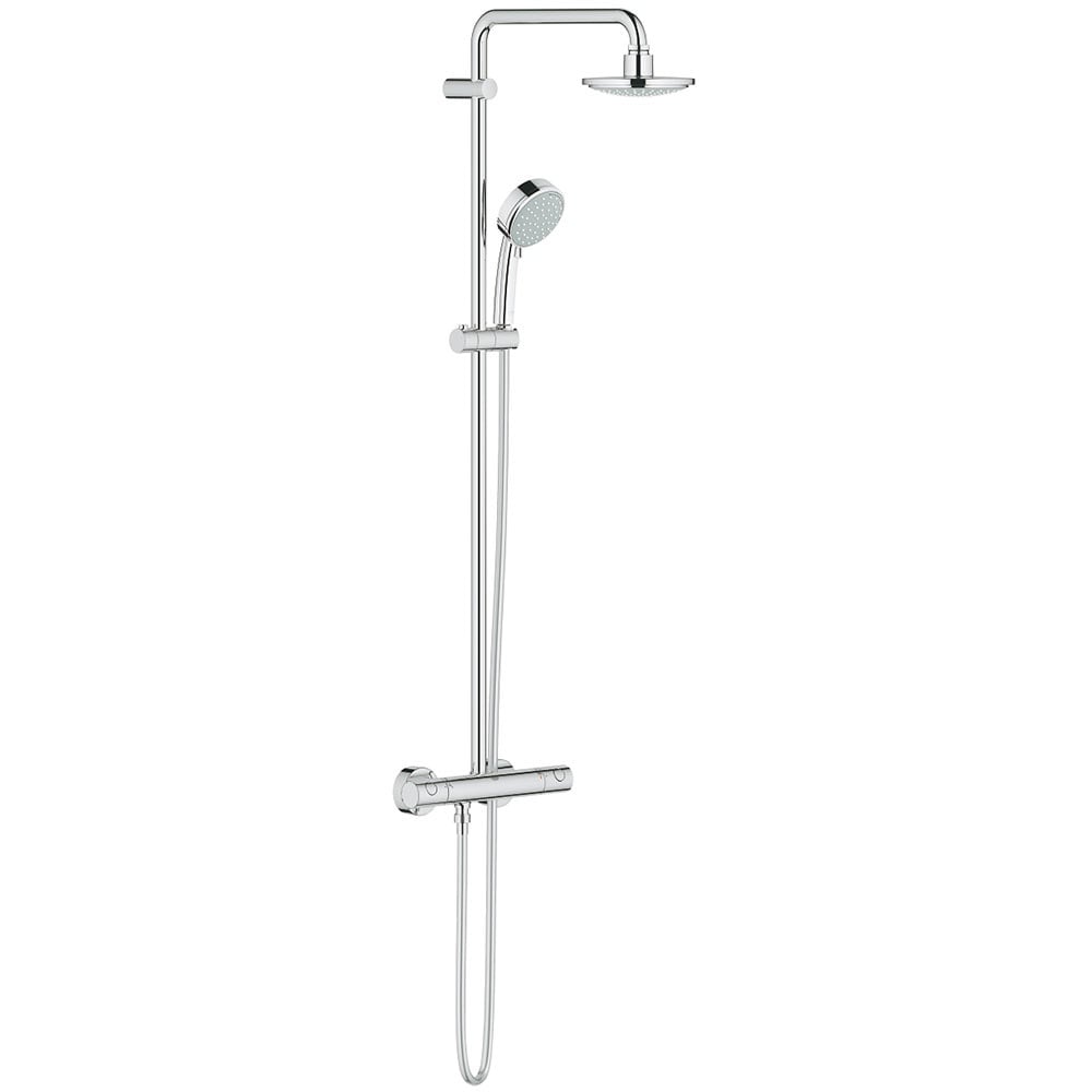 Grohe Tempesta Chrome Cosmopolitan 160 Shower System With Thermostat For Wall Mounting - 27922000
