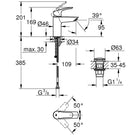 grohe-eurosmart-chrome-12-s-size-basin-mixer-tap---23988003-