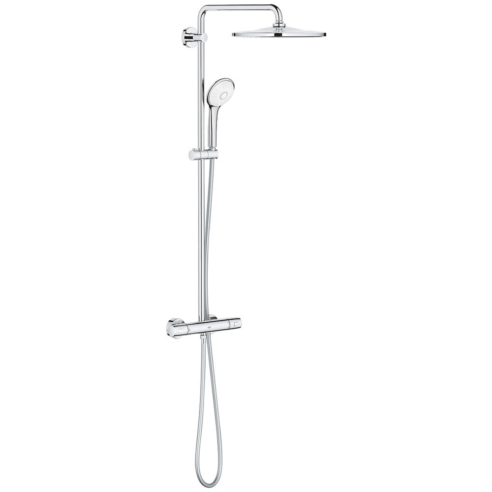 Grohe Euphoria Chrome System 310 Shower System With Thermostatic Mixer For Wall Mounting - 26075001
