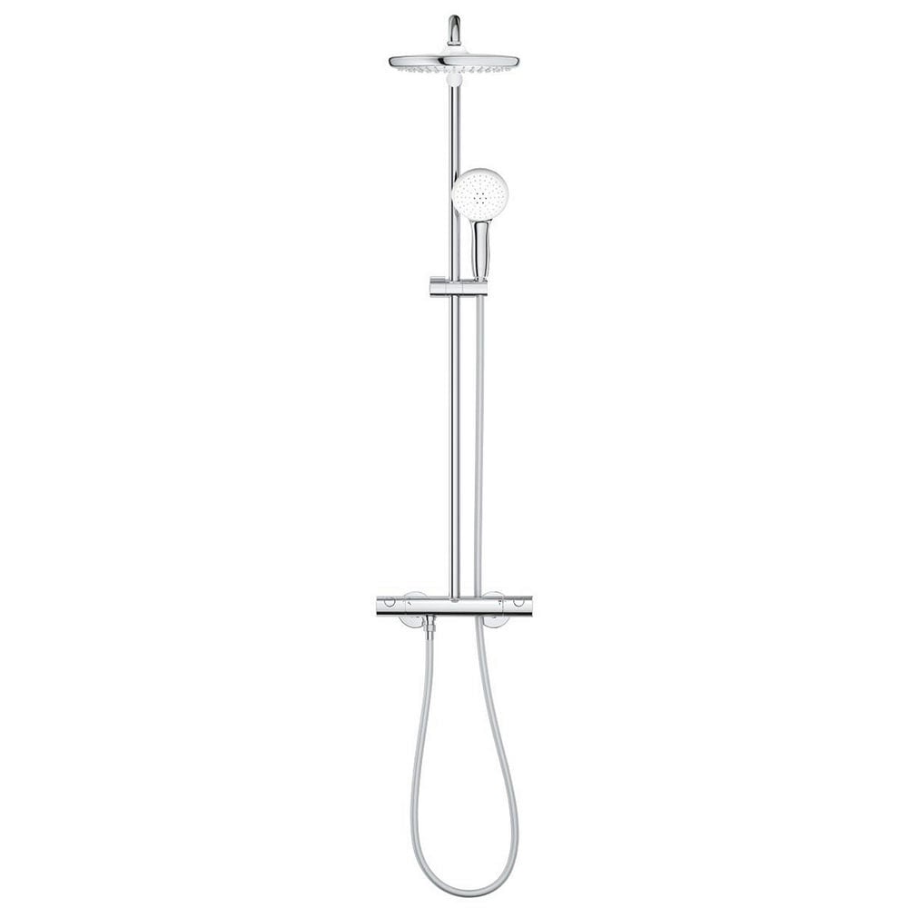 Grohe Tempesta Chrome System 250 Shower System With Thermostat For Wall Mounting - 26670001