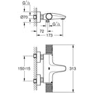 grohe-grohtherm-1000-chrome-12-performance-thermostatic-bathshower-mixer---34833000-