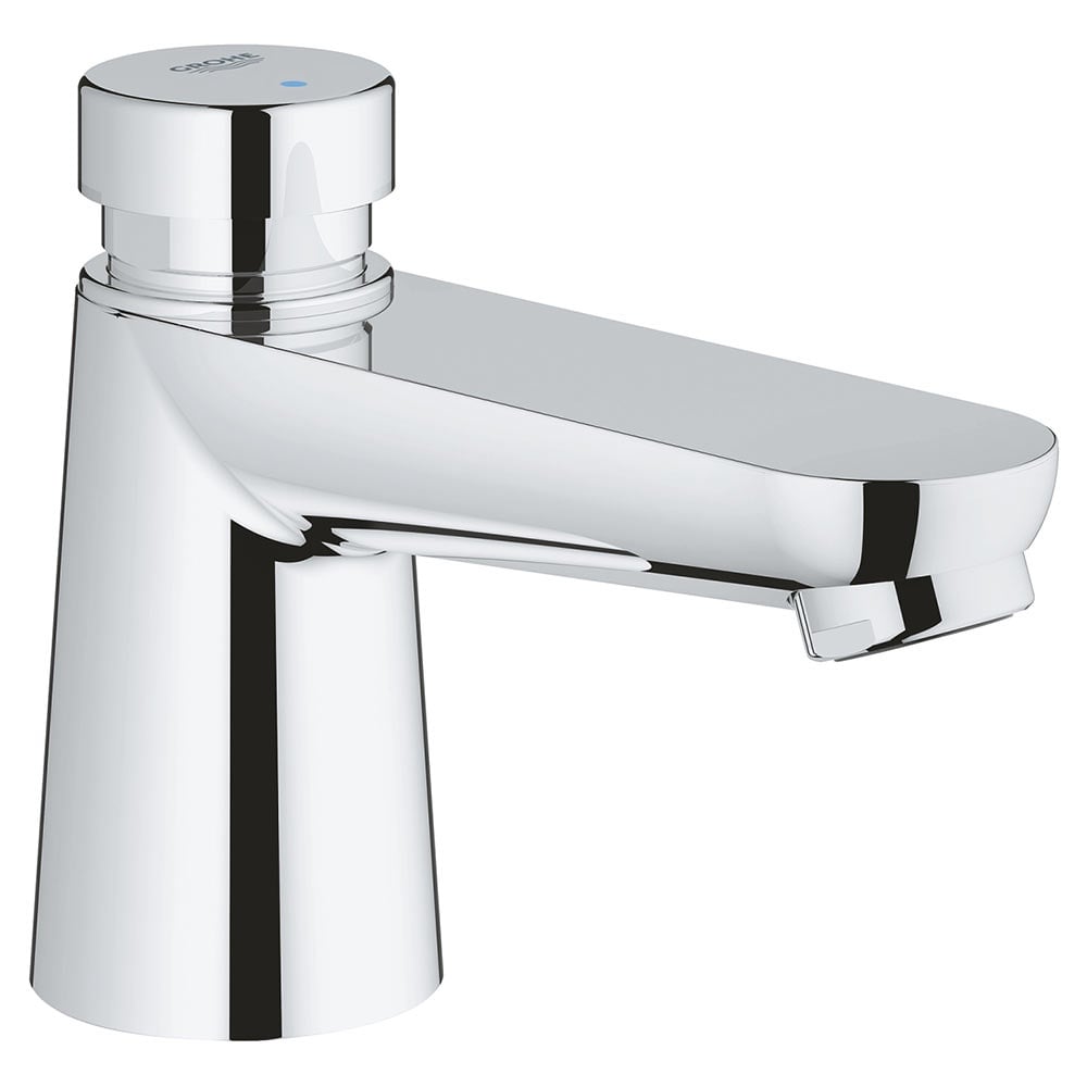 Grohe Euroeco Chrome Cosmopolitan 1/2" T Self-Closing Pillar Tap - 36265000