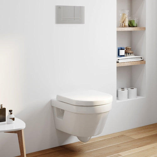 Villeroy & Boch Architectura Compact Round Wall Hung Toilet, Seat, Frame, Cistern & Flush Plate