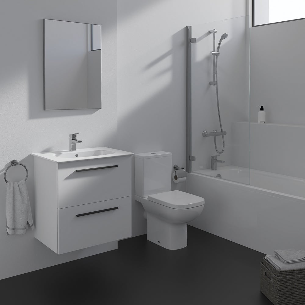 Ideal Standard Ceratherm T25 Chrome Exposed Thermostatic Shower Mixer Pack - A7205AA