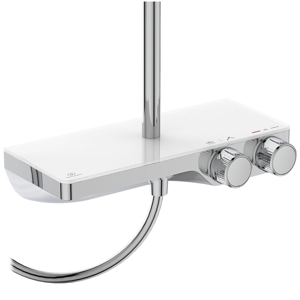 Ideal Standard Ceratherm S200 Chrome Exposed Thermostatic Shelf Shower System - A7331AA
