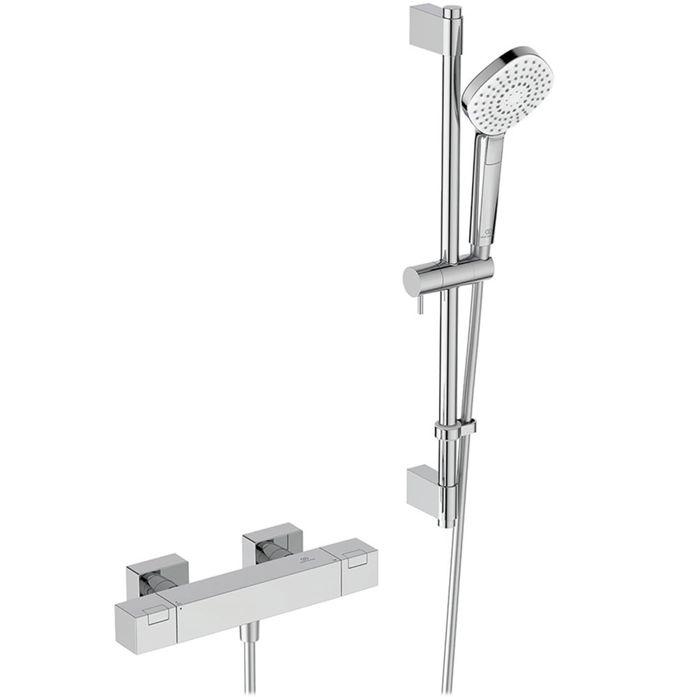 Ideal Standard Ceratherm C100 Chrome Exposed Thermostatic Shower Mixer Pack - A7537AA