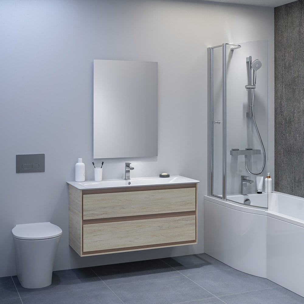 Ideal Standard Ceratherm C100 Chrome Exposed Thermostatic Shower Mixer Pack - A7537AA