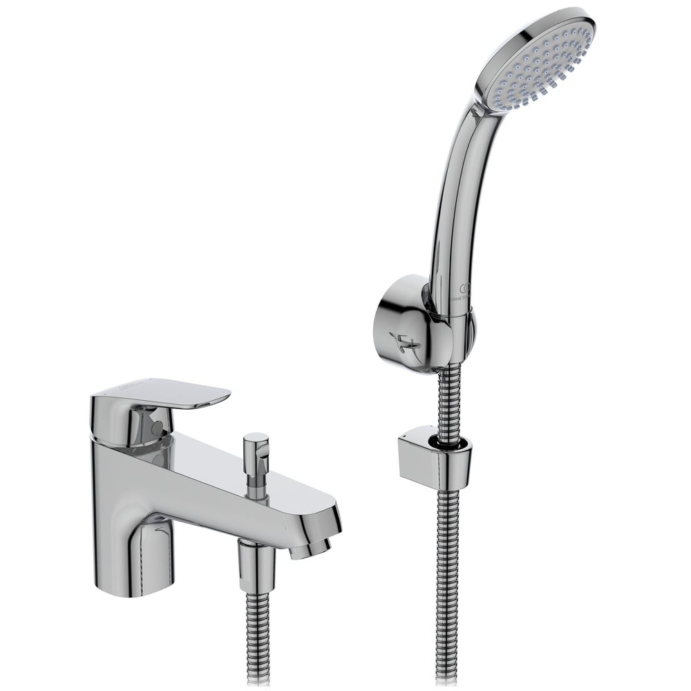 Ideal Standard Ceraflex Chrome Single Lever Bath Shower Mixer With Shower Set - B1960AA