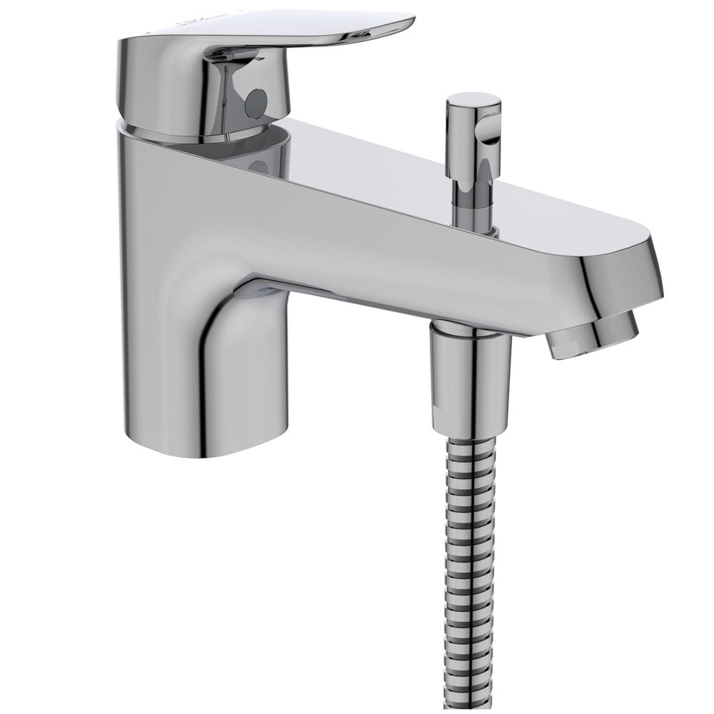 Ideal Standard Ceraflex Chrome Single Lever Bath Shower Mixer With Shower Set - B1960AA